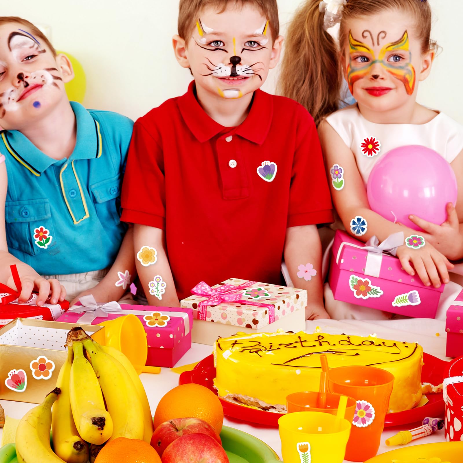 400Pcs Flower Foam Stickers Assorted Spring Summer Colorful Flower Shaped Self-Adhesive Sticker for Party Art Greeting Cards DIY Crafts Scrapbooking - Image 7