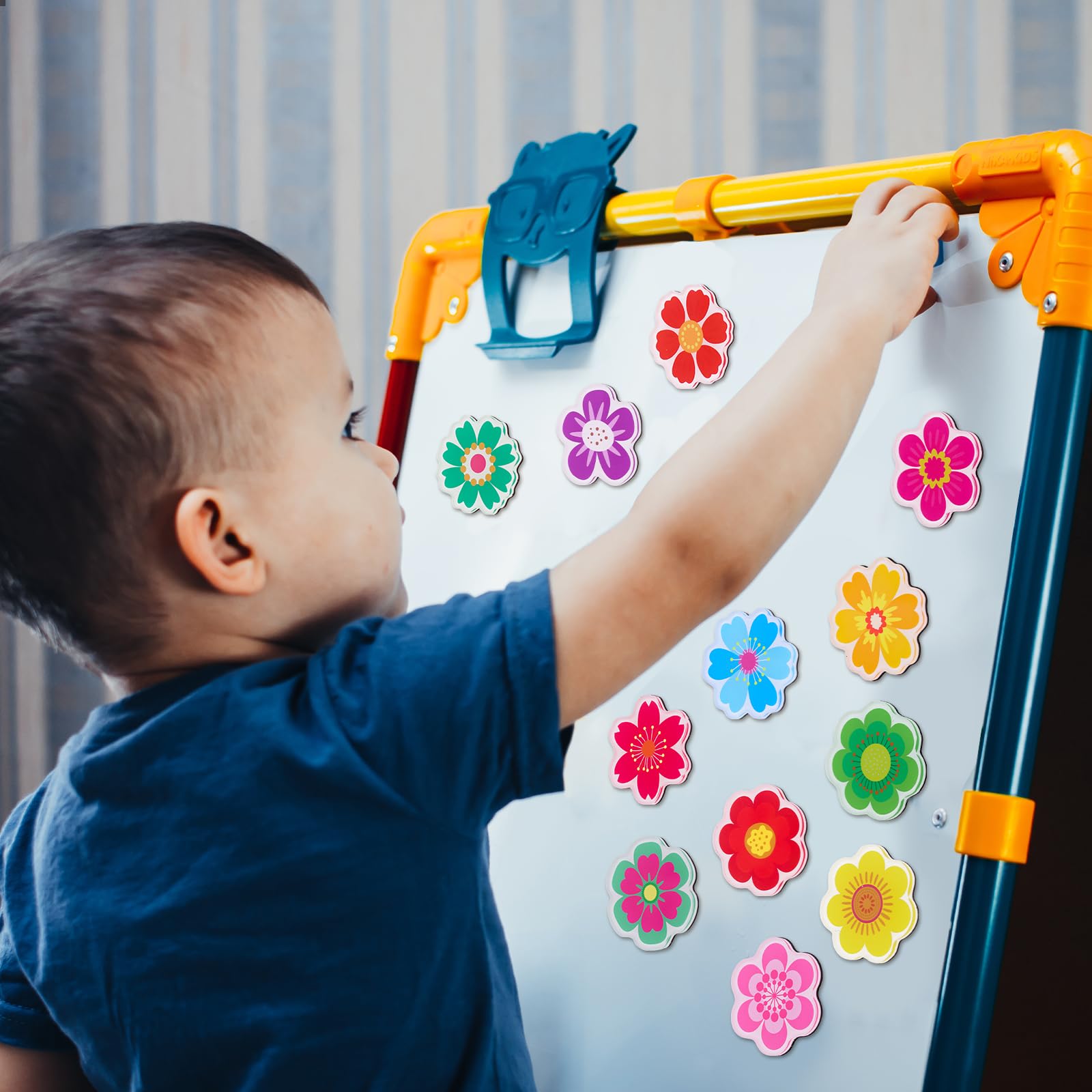 Ceiba Tree 12 Cute Fridge Magnets Colorful Strong Decorative Refrigerator Flower Magnets for Office Kitchen Locker Whiteboard Christmas Happy Holidays Back to School Teacher Gifts - Image 5