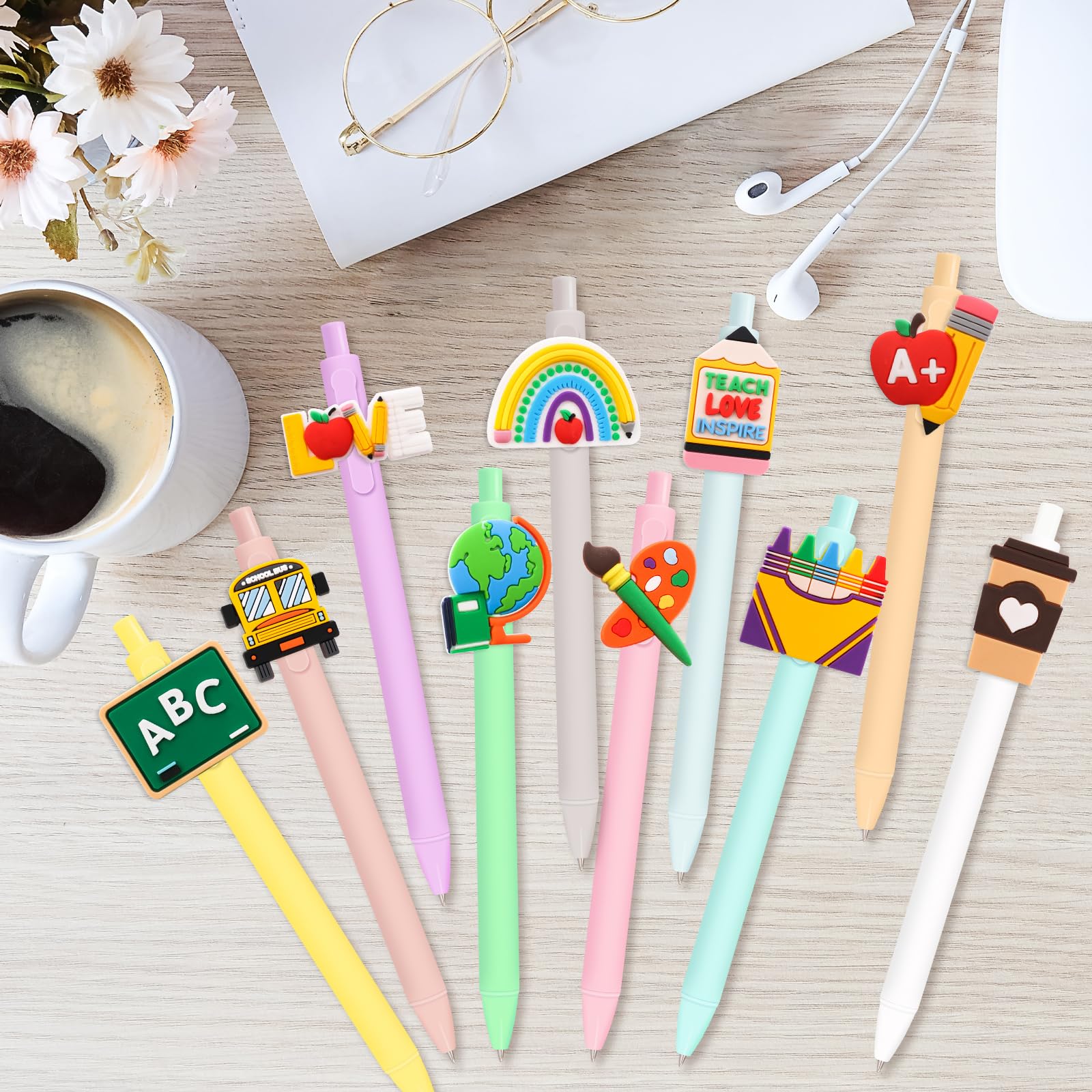 ceiba tree Teacher Pens Cute Black Ink Writing Pens End of Year Funny Appreciation Gifts Teach Love Inspire for Men Woman School Office Supplies - Image 4