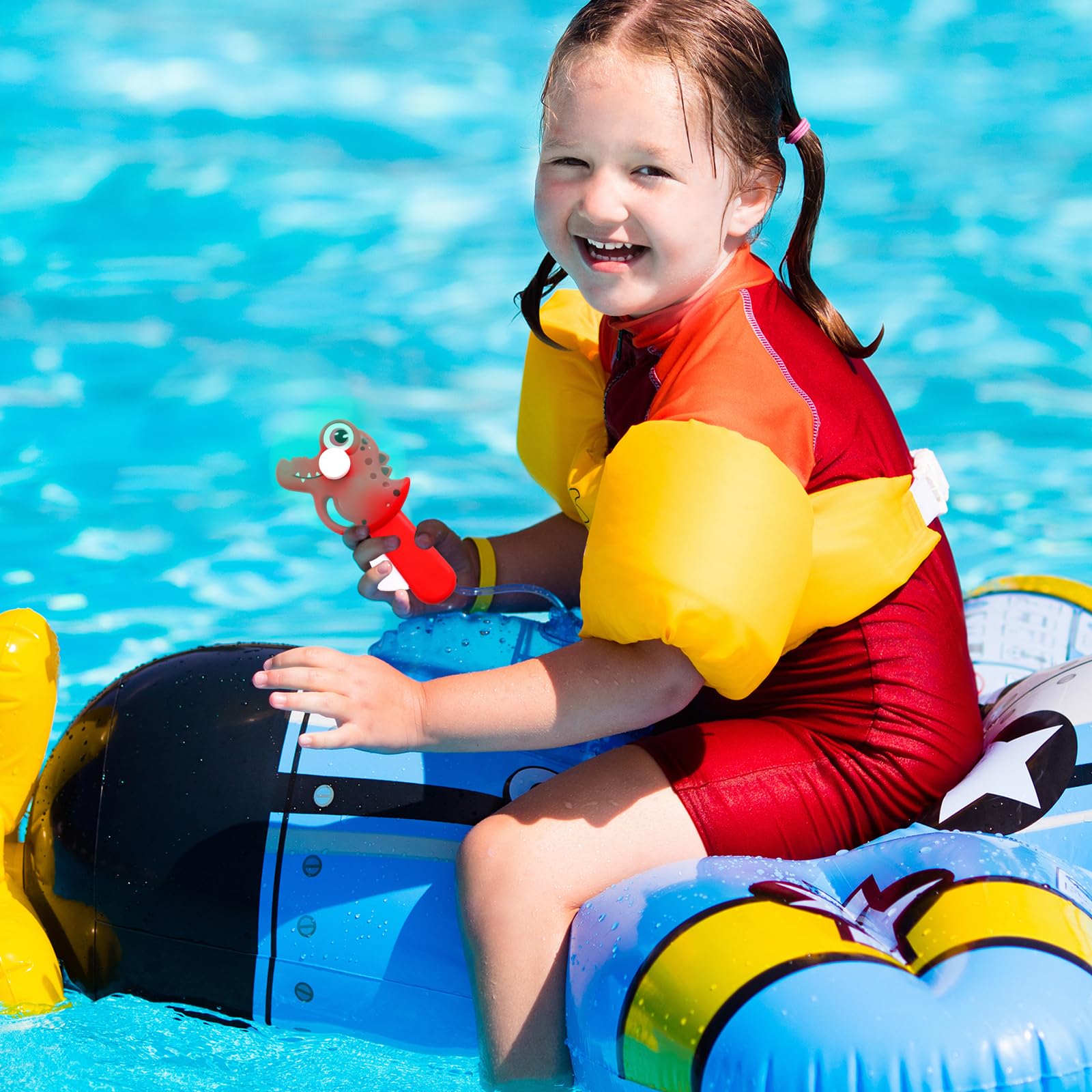 ceiba tree 24 Pcs End of School Year Student Summer Gifts for Kids from Teacher Mini Portable Fans with 24 Cards Manual Cooling Handheld Fans Hand Pressing - Image 9