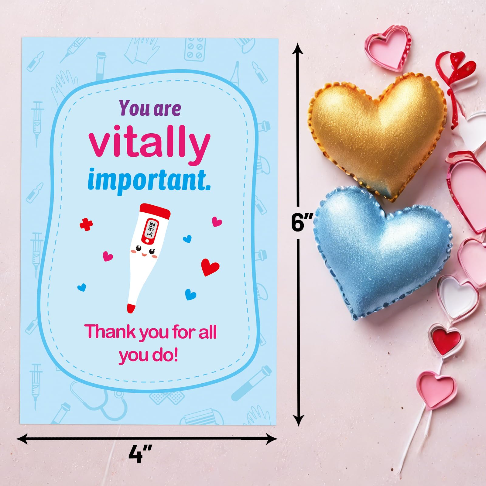 ceiba tree 24Pcs Funny Thank You Cards for Nurse and Doctors Cute Medical Puns Appreciation Cards for Medical Healthcare Workers with Envelopes - Image 3