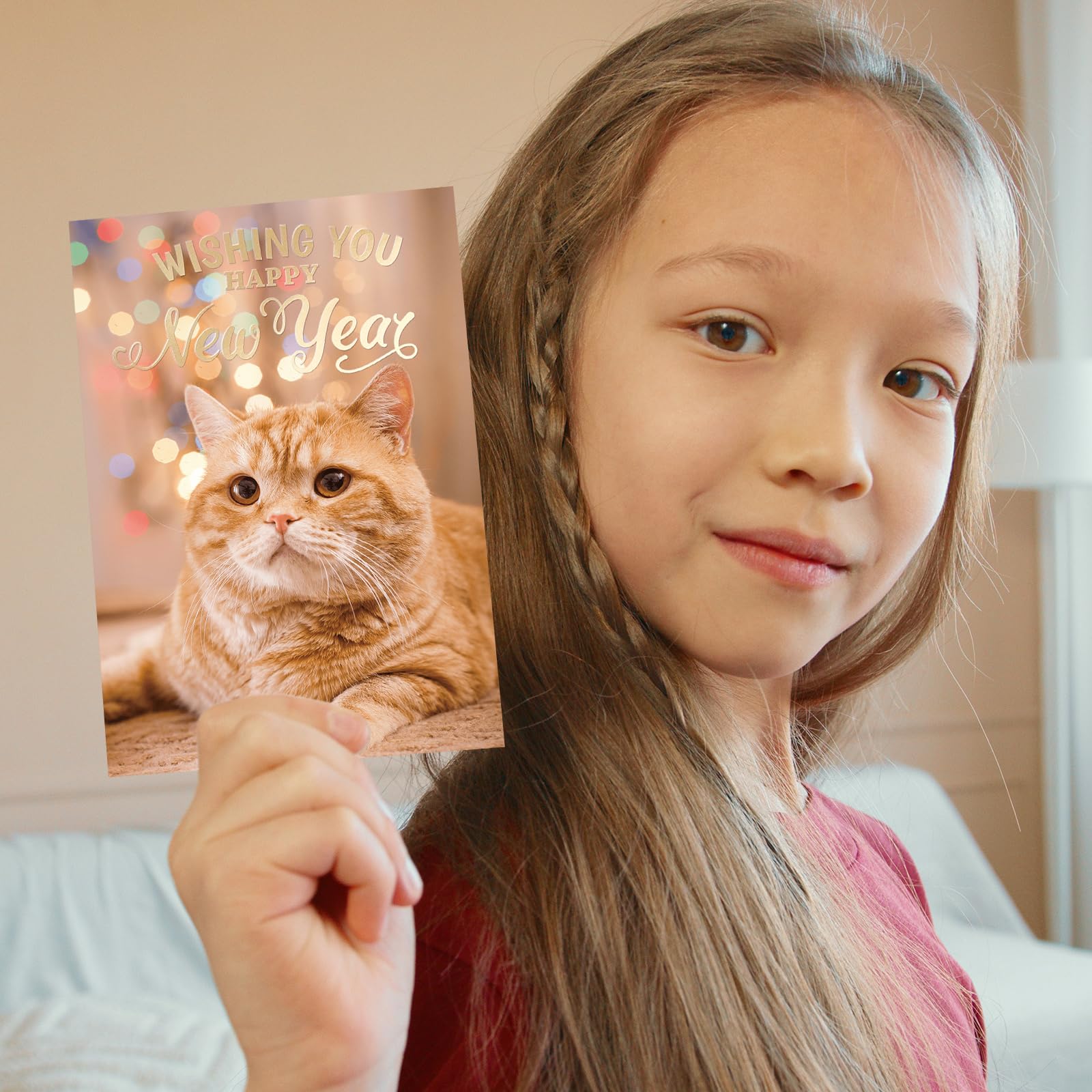 ceiba tree 24Pcs Happy New Year Cards 2026 Gold Foiled New Year Greeting Cards - Image 6