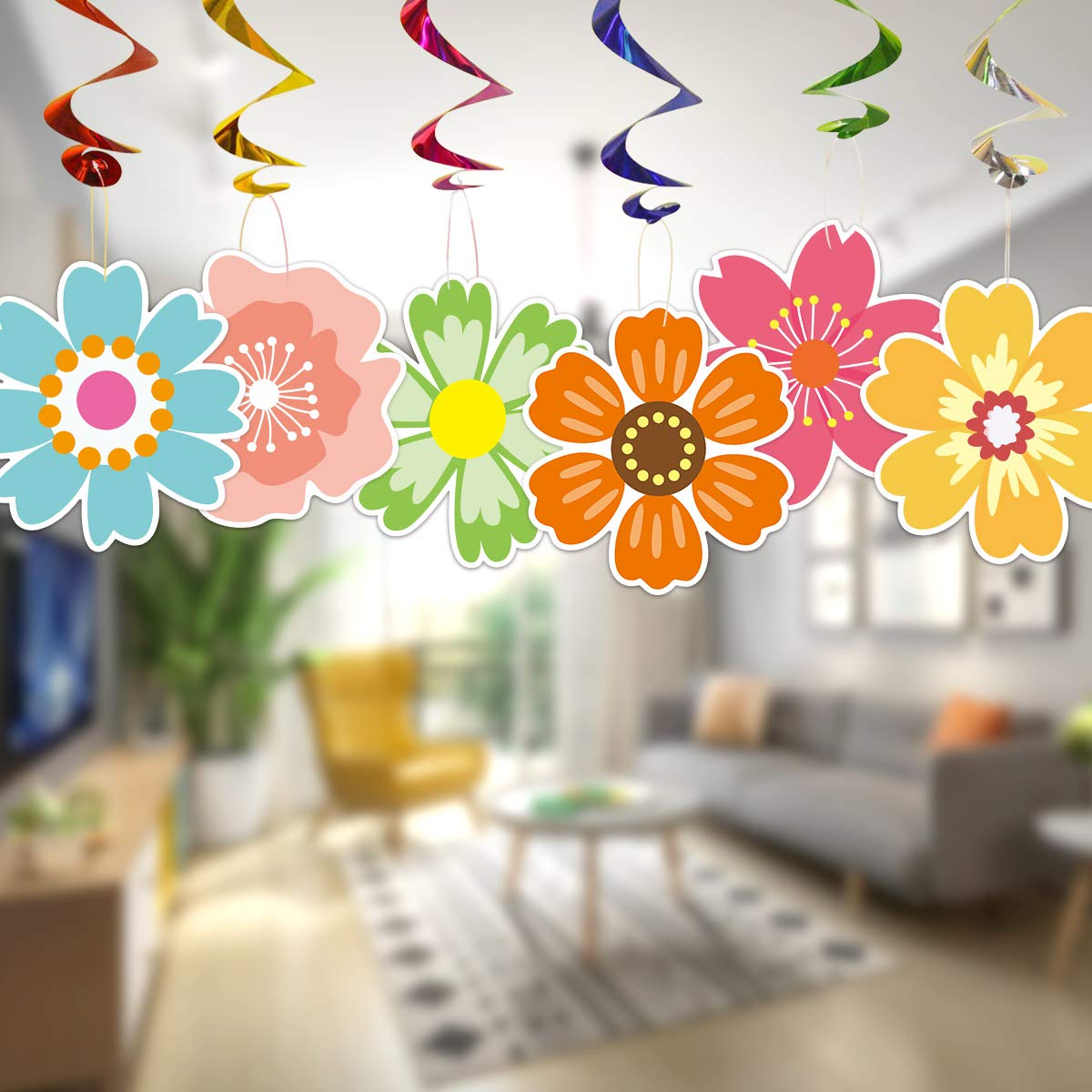 Ceiba Tree 54 Pcs Flower Cutouts Summer Flowers Bulletin Board Decorations Spring Cut-Outs for Party Home Classroom Back to School Decor - Image 6
