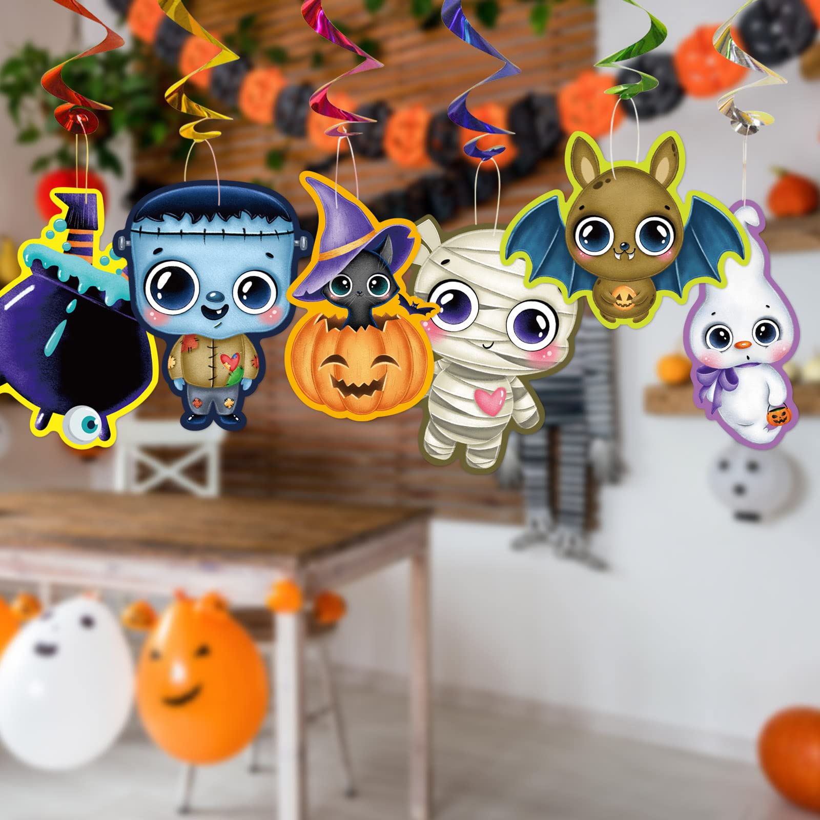 Ceiba Tree 54 Pcs Halloween Cutouts Fall Cut-Outs for Party Classroom Bulletin Board Decoration - Image 4