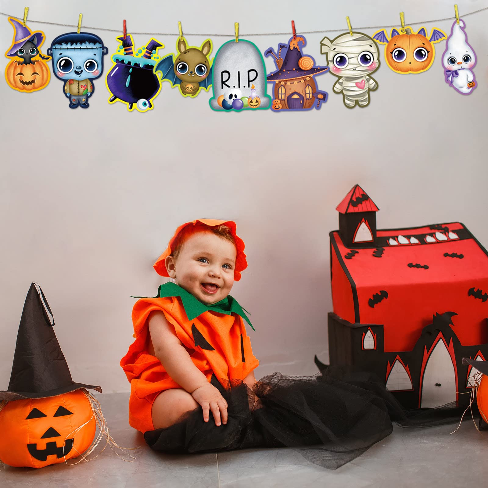 Ceiba Tree 54 Pcs Halloween Cutouts Fall Cut-Outs for Party Classroom Bulletin Board Decoration - Image 7