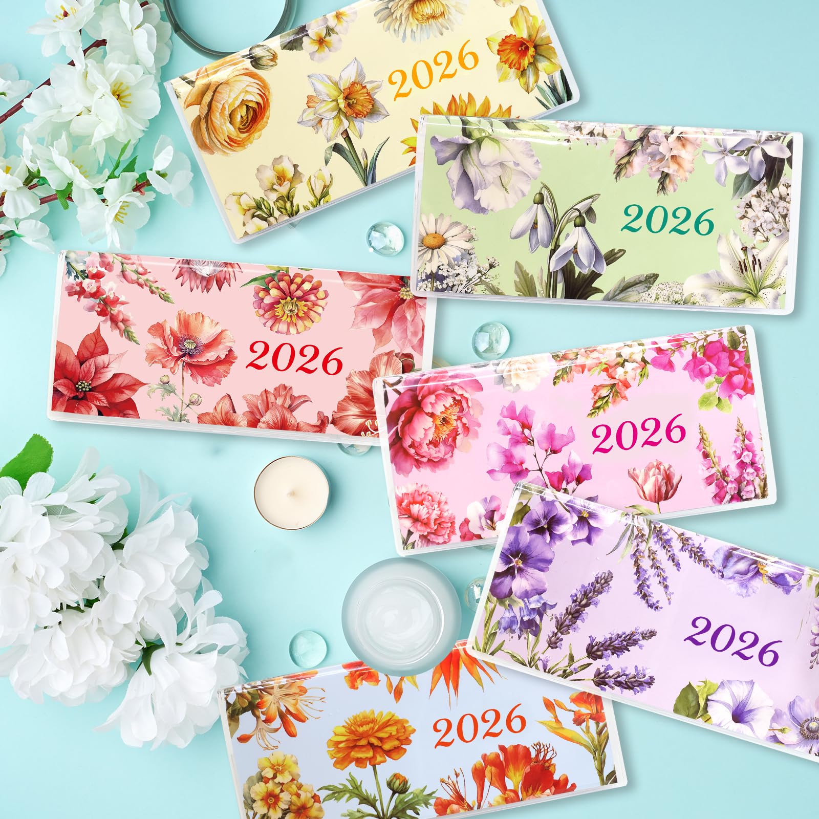 Ceiba Tree 6Pcs Pocket Calendar for Purse 2026 Calendar Planner Journal Writing Notebook Teacher Nurses Appreciation Week Gifts for Doctors Employees Staff Coworkers - Image 5