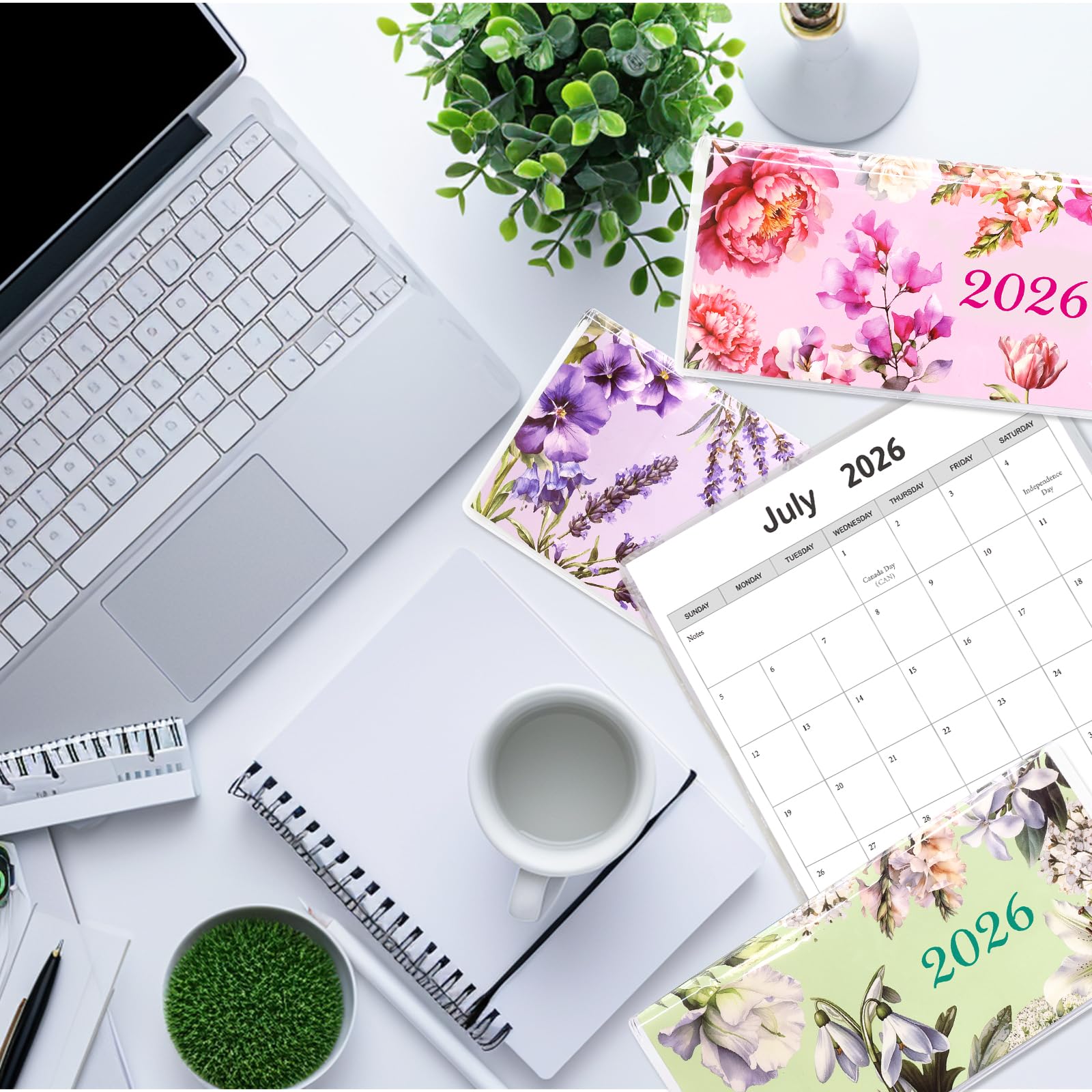 Ceiba Tree 6Pcs Pocket Calendar for Purse 2026 Calendar Planner Journal Writing Notebook Teacher Nurses Appreciation Week Gifts for Doctors Employees Staff Coworkers - Image 7