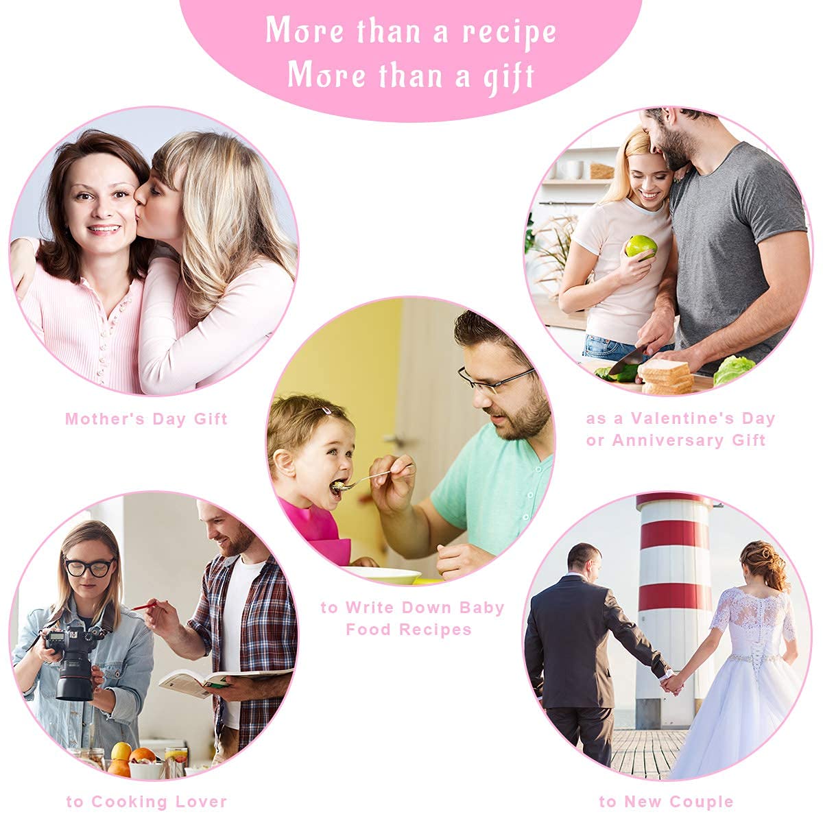 ceiba tree Blank Recipe Book to Write in Your Own Recipes Notebook Cookbook Journal 8.5 x 11 inch with Stickers Gift Ideas for Women Wife Mom 120 Pages - Image 6