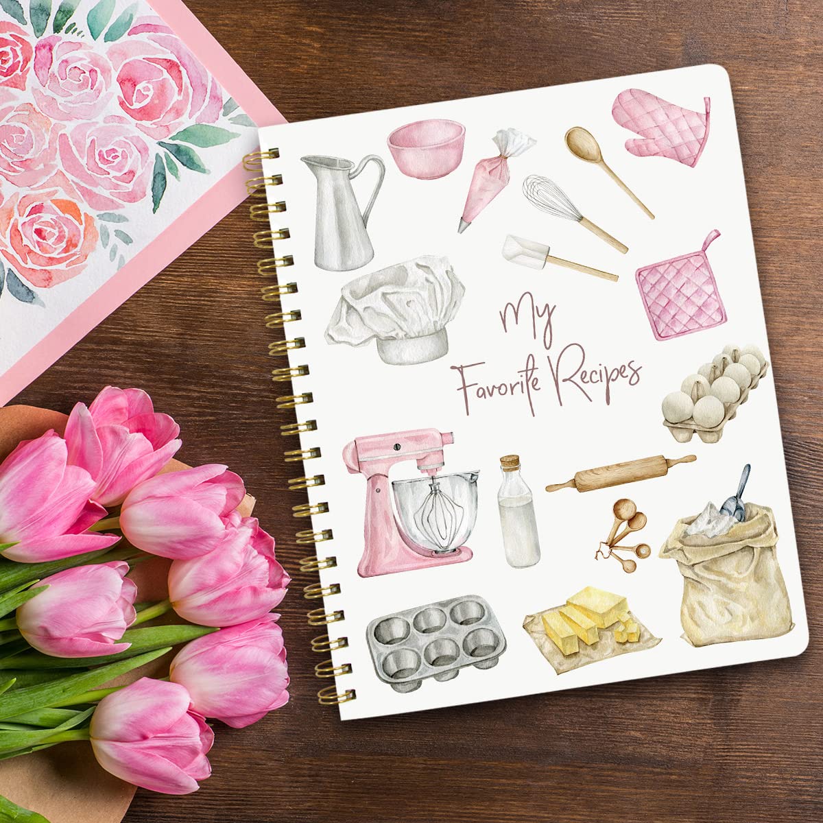 ceiba tree Blank Recipe Book to Write in Your Own Recipes Notebook Cookbook Journal 8.5 x 11 inch with Stickers Gift Ideas for Women Wife Mom 120 Pages - Image 9