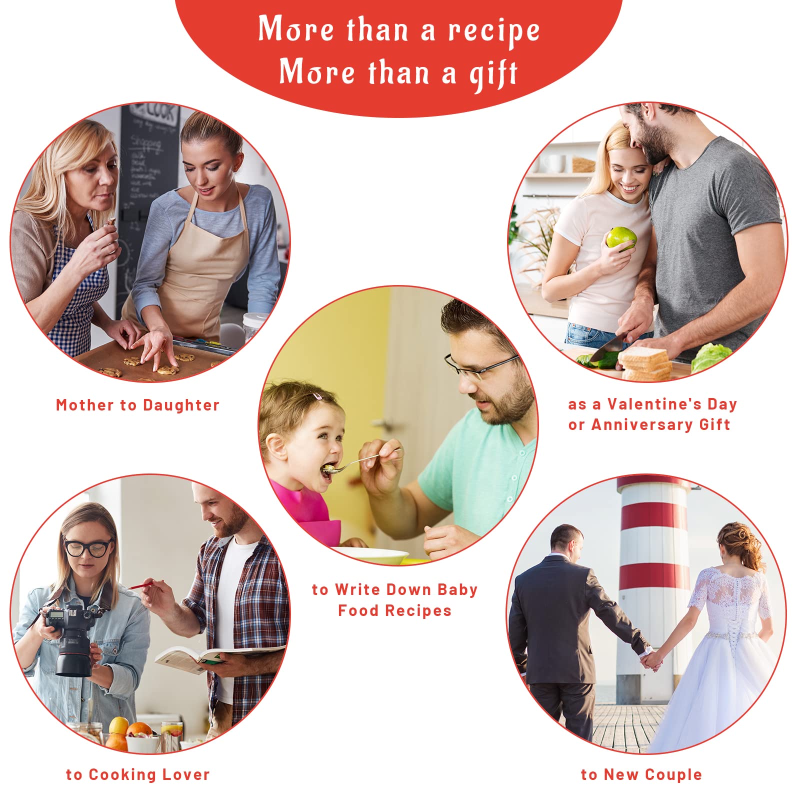 ceiba tree Blank Recipe Book to Write in Your Own Recipes Notebook Cookbook Journal 8.7 x 6.3 inch Gift Ideas for Women Mom Wife 120 Pages - Image 6