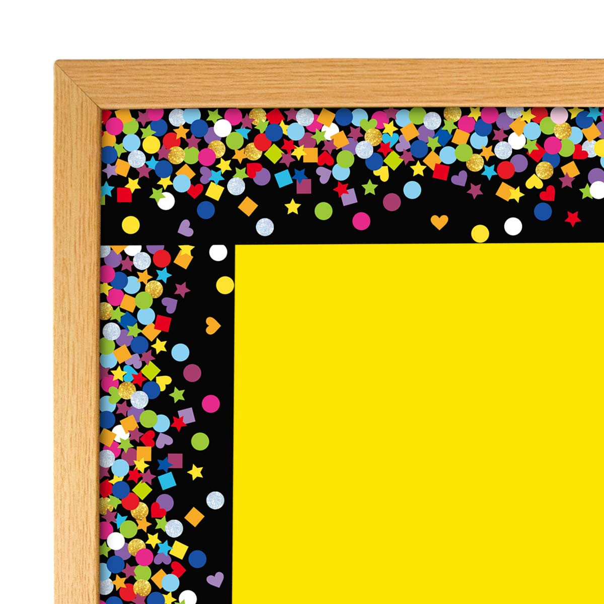 Ceiba Tree Colorful Confetti Bulletin Board Borders Colorful Dot Straight Trim Poster Border for Chalkboard Whiteboard School Classroom Office Decoration 36 Feet - Image 4