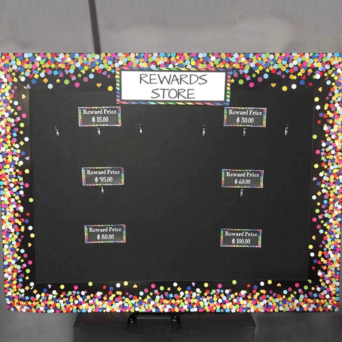 Ceiba Tree Colorful Confetti Bulletin Board Borders Colorful Dot Straight Trim Poster Border for Chalkboard Whiteboard School Classroom Office Decoration 36 Feet - Image 5