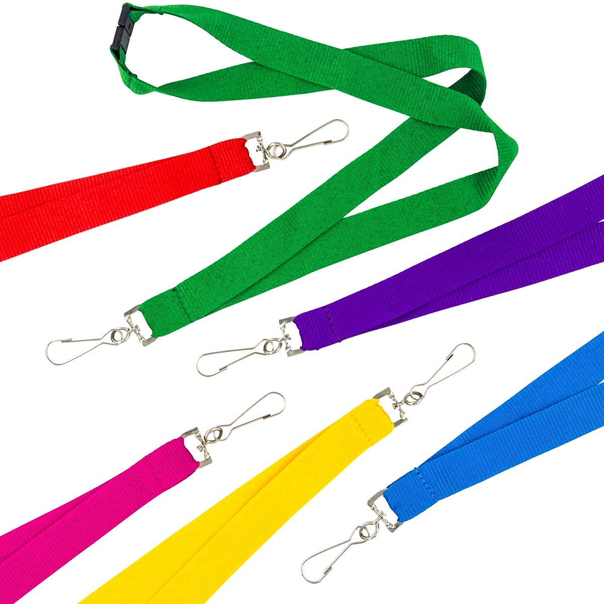 Ceiba Tree DIY Bright Color Hall Pass Lanyards with Badge Holders Set of 6 - Image 5
