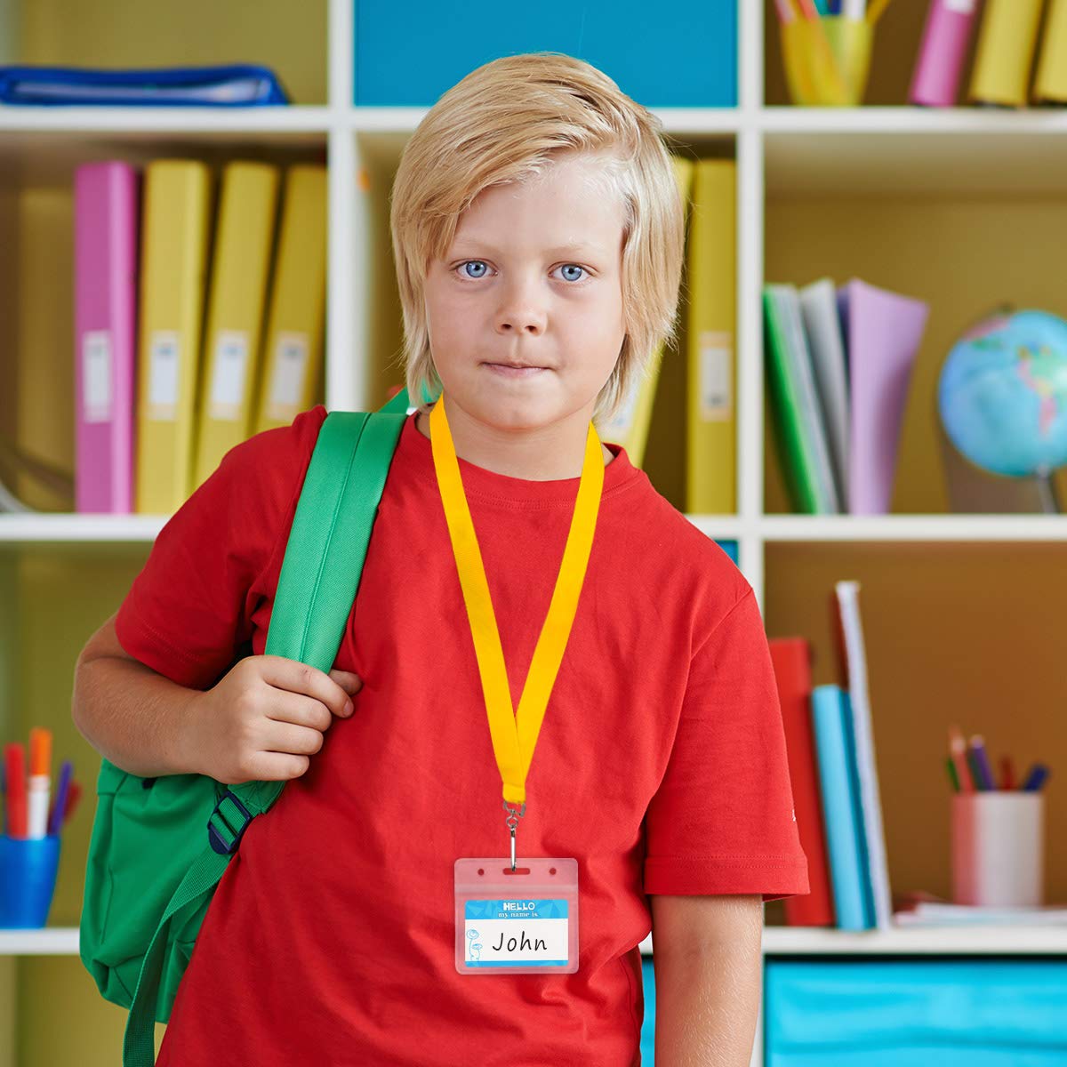 Ceiba Tree DIY Bright Color Hall Pass Lanyards with Badge Holders Set of 6 - Image 7