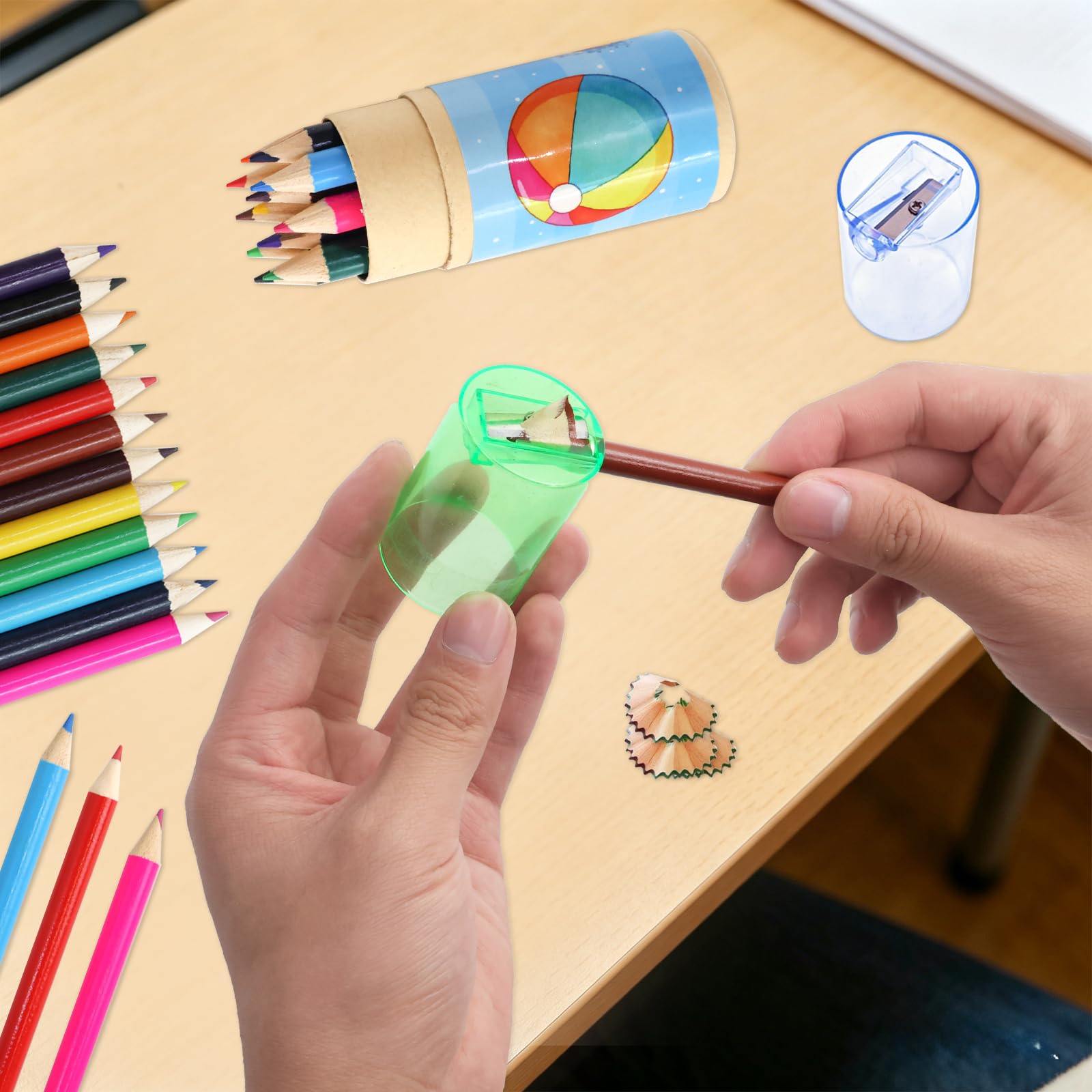 ceiba tree End of School Year Student Summer Gifts Pencils from Teacher Kindergarten Preschool Graduation Gifts for Kids Bulk 12 Boxes Mini Sharpened Colors Pencils with Cards Classroom Supplies - Image 6