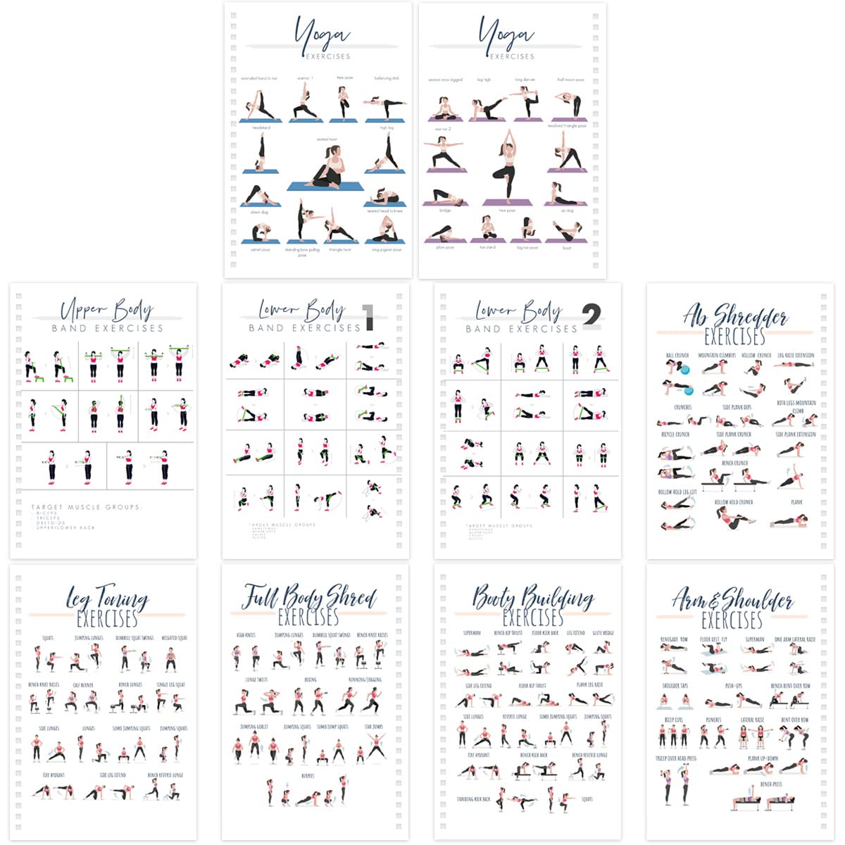 Ceiba Tree Food Fitness Workout Journal Weight Loss Nutrition Wellness Calorie Counter Log Diary Notebook Meal Planner Diet Exercise Training Health Tracker 6.1" x 8.5" - Image 8