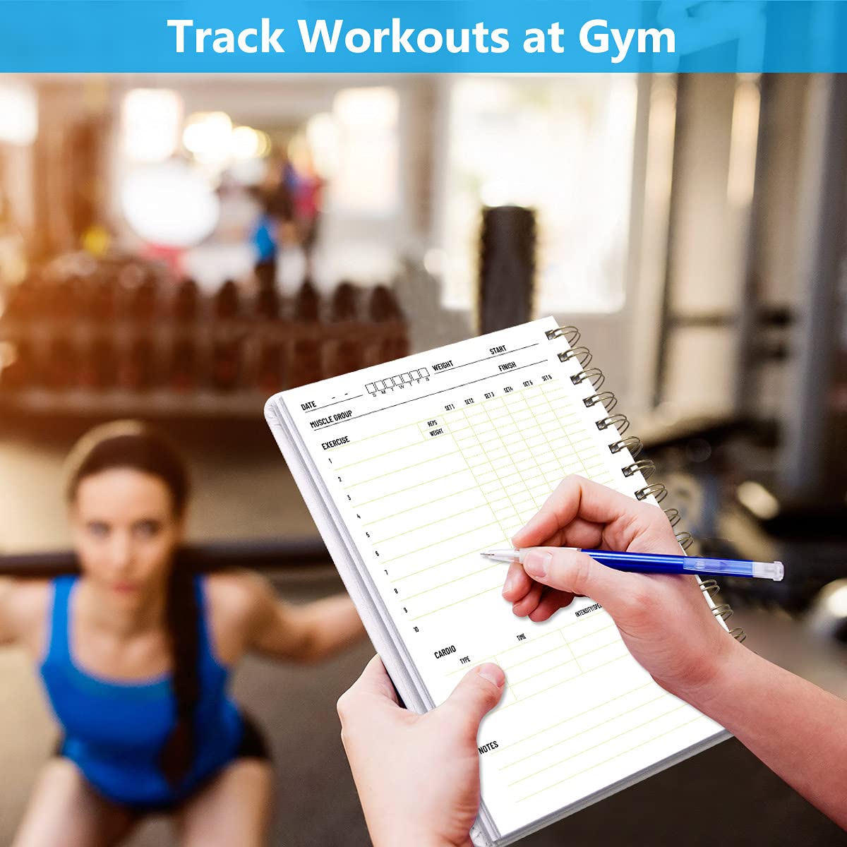 Ceiba Tree Food and Fitness Meal Workout Journal Diary Wellness Log Notebook Planner Weight Loss Diet Exercise Training Health Tracker 6.1x 8.5 inch Hard Cover - Image 9