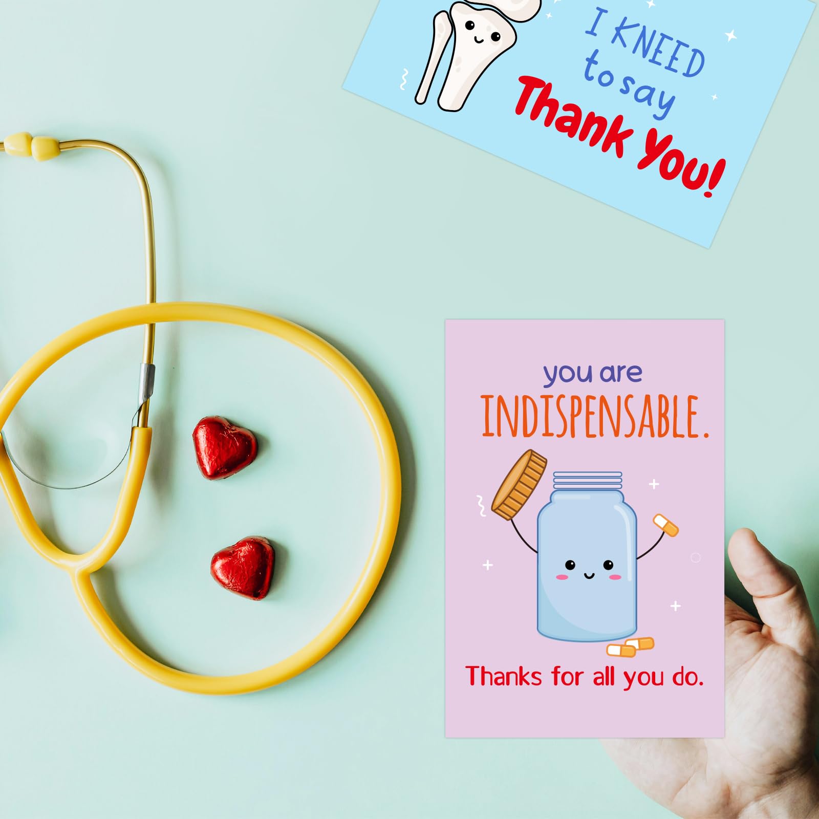 ceiba tree Funny Thank You Cards for Nurses and Doctors 24Pack Cute Appreciation Cards for Medical Healthcare Workers with Envelopes - Image 6