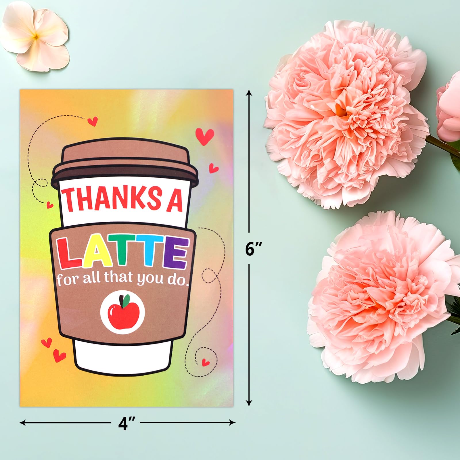 ceiba tree Glitter Teacher Appreciation Cards Laser Shiny 12Pcs Thank You Teachers Greeting Cards with Envelopes and Stickers Bulk Assortment for Appreciation Week Graduation End of the Year Supplies - Image 3