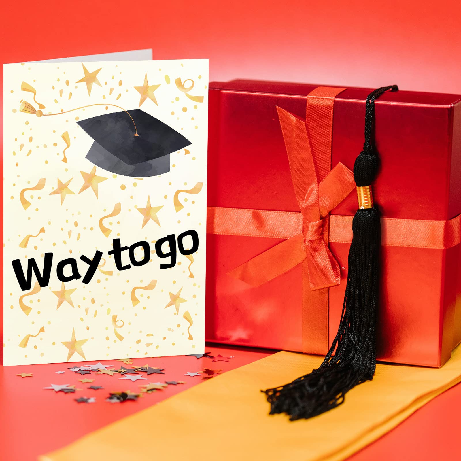 ceiba tree Graduation Cards 16 Pack Congrats Grad Greeting Card Bulk Gold Foil Watercolor Note Cards with Envelopes - Image 7