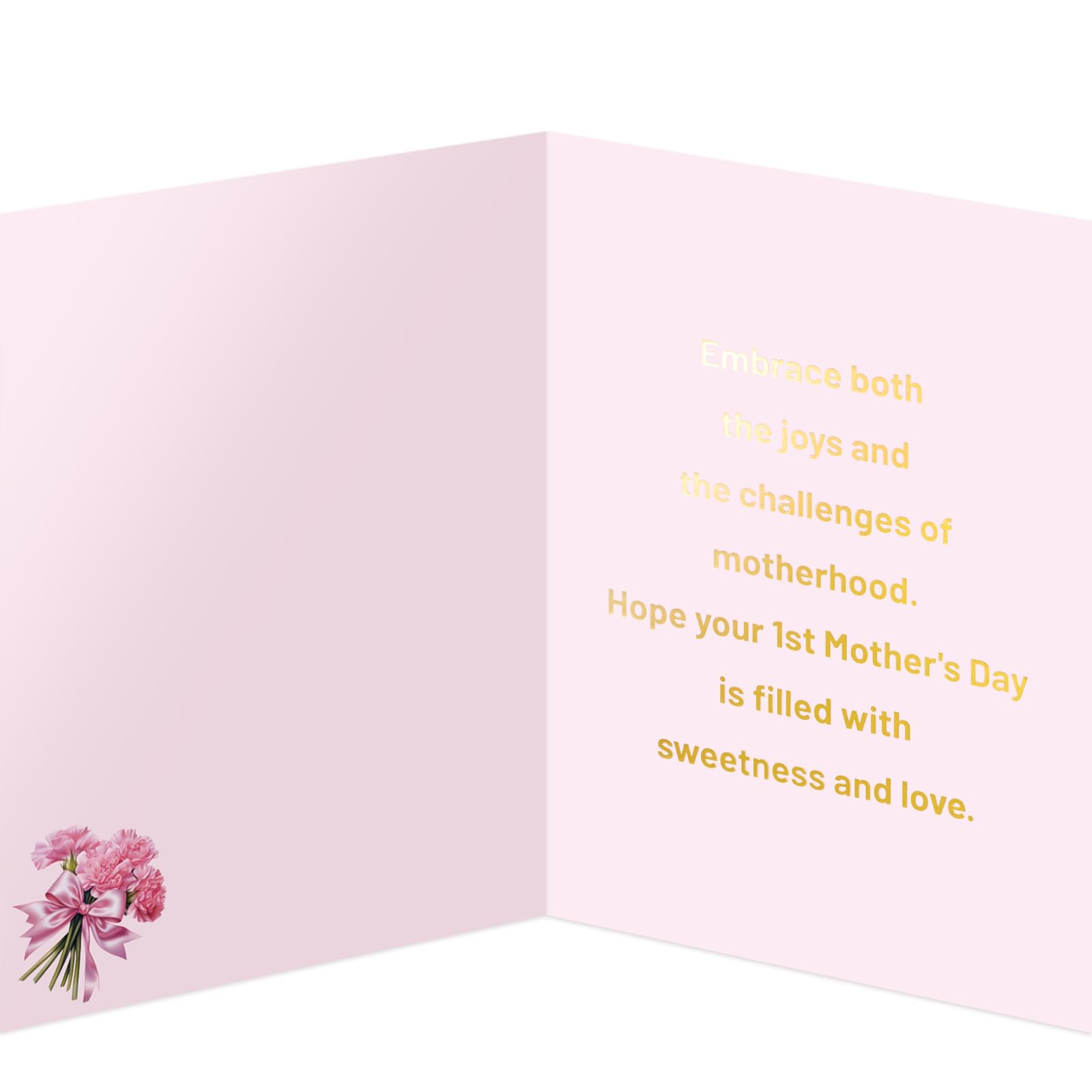 ceiba tree Happy First Mother's Day Card for New Mom 1st Mothers Day Card with Envelope Message inside 5X7 inch - Image 3