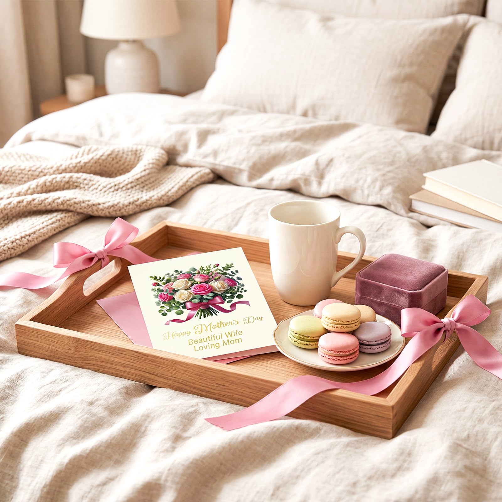 ceiba tree Happy Mother's Day Card for Wife from Husband Romantic Mothers Day Card for Wife Her Message inside 5X7 inch with Envelope - Image 8