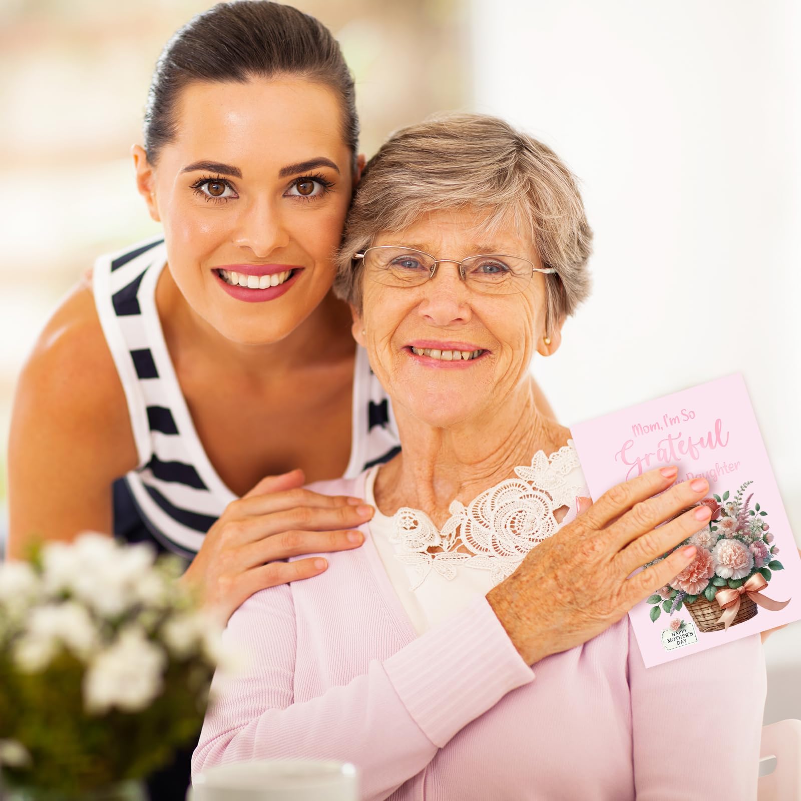 ceiba tree Happy Mother's Day Card From Daughter to Mom Message inside 5X7 inch with Envelope - Image 6