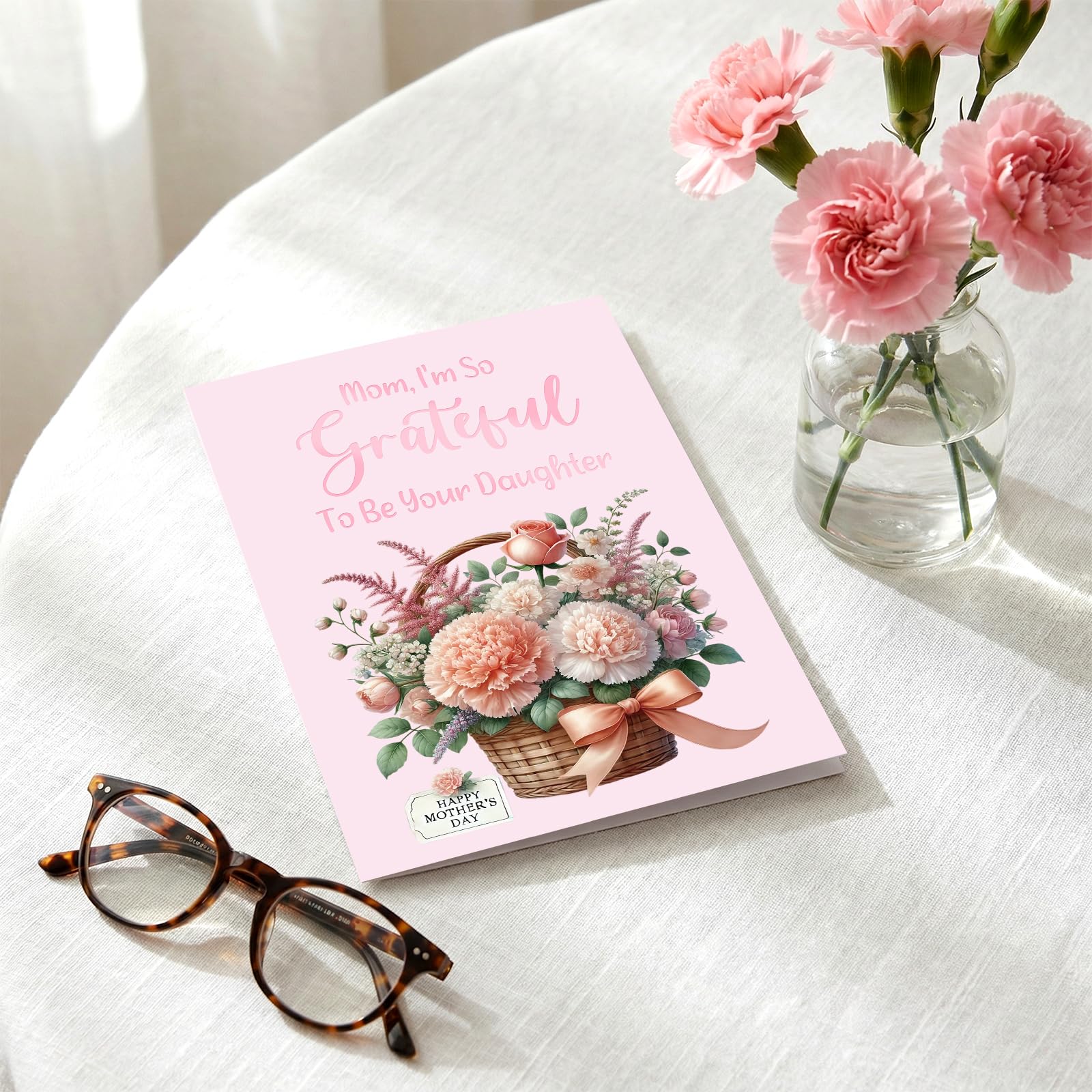 ceiba tree Happy Mother's Day Card From Daughter to Mom Message inside 5X7 inch with Envelope - Image 8