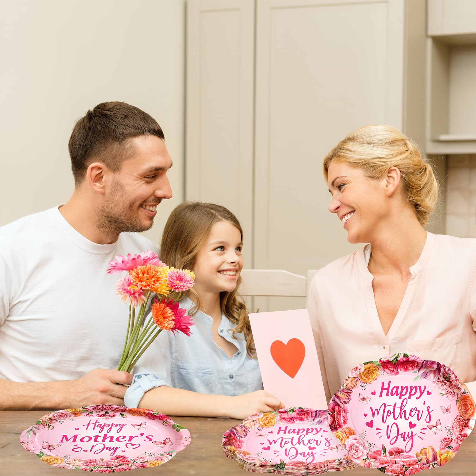 ceiba tree Happy Mother's Day Oval Paper Plates Disposable Large 10 X 12 inch 24 PCS Party Supplies Table Decorations Decor - Image 7