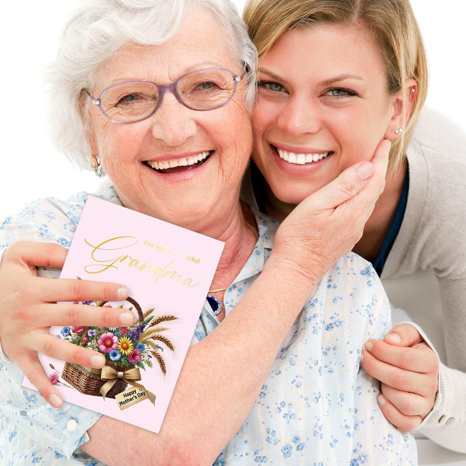 ceiba tree Happy Mothers Day Card For Grandma with Envelope Message inside 5X7 inch - Image 5