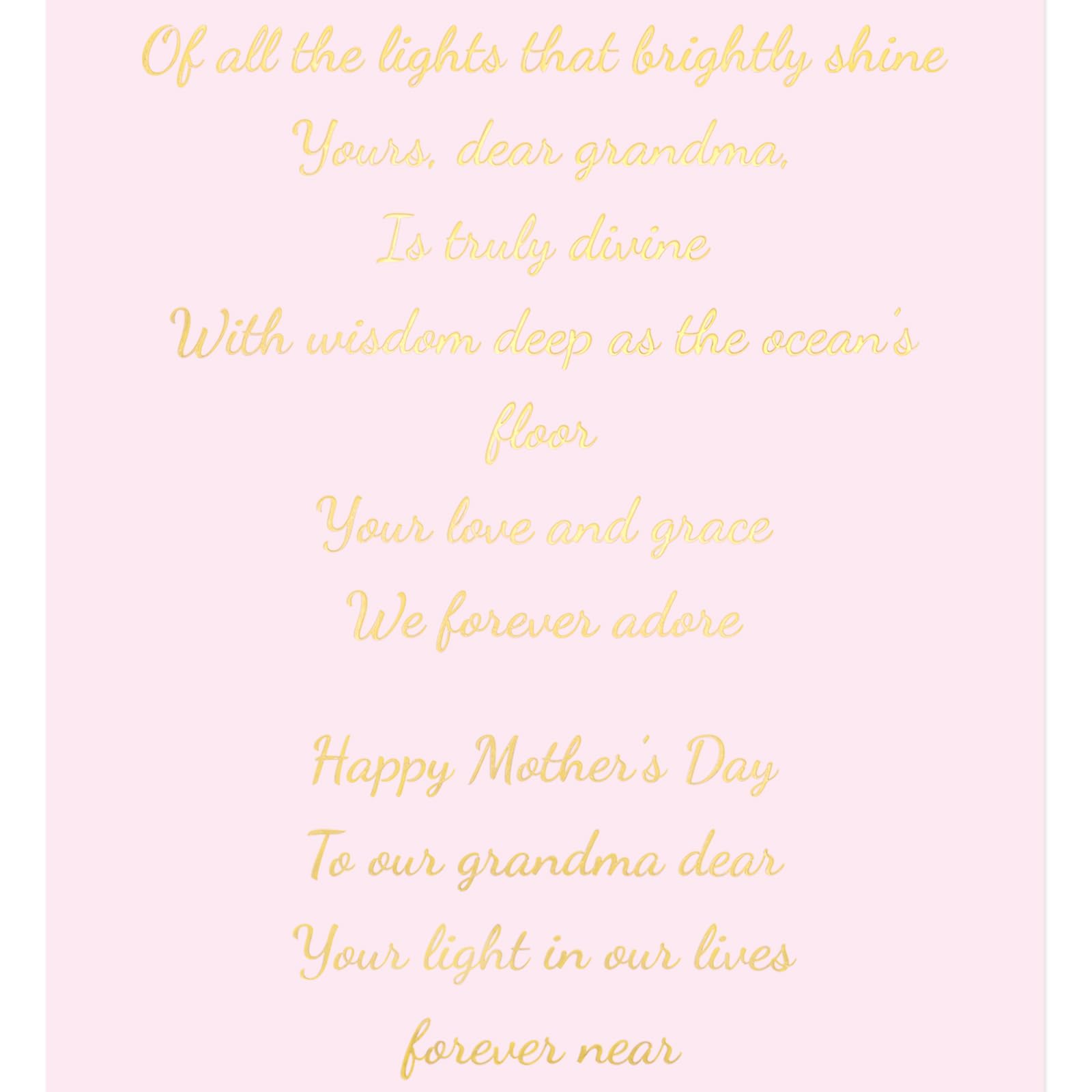 ceiba tree Happy Mothers Day Card For Grandma with Envelope Message inside 5X7 inch - Image 7