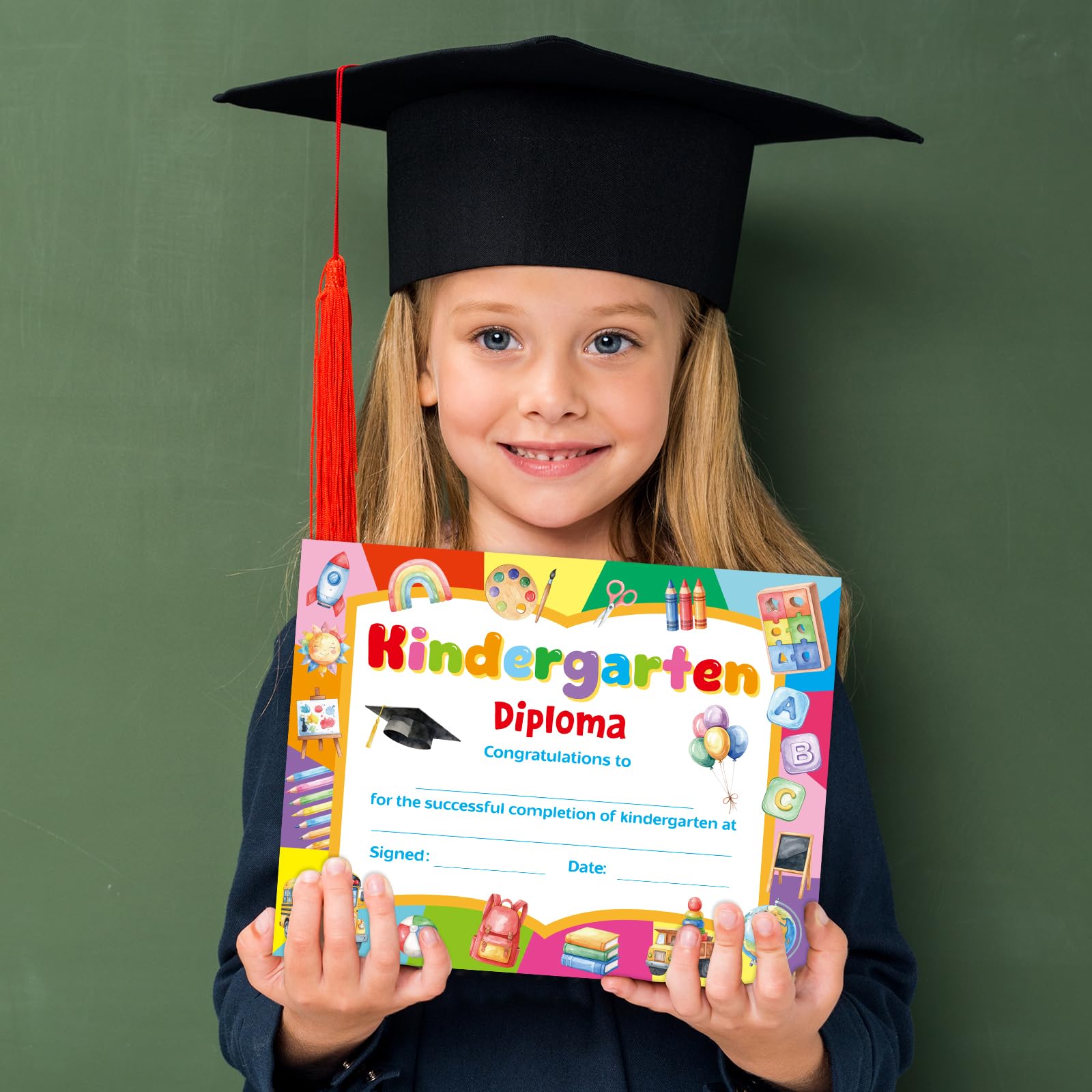 Ceiba Tree Kindergarten Diploma PK-K Certificates Diplomas Kindergarten Certificate Graduation 2026 Award Supplies 8.5 x 11 inch 30 Pcs for Students Teachers - Image 5