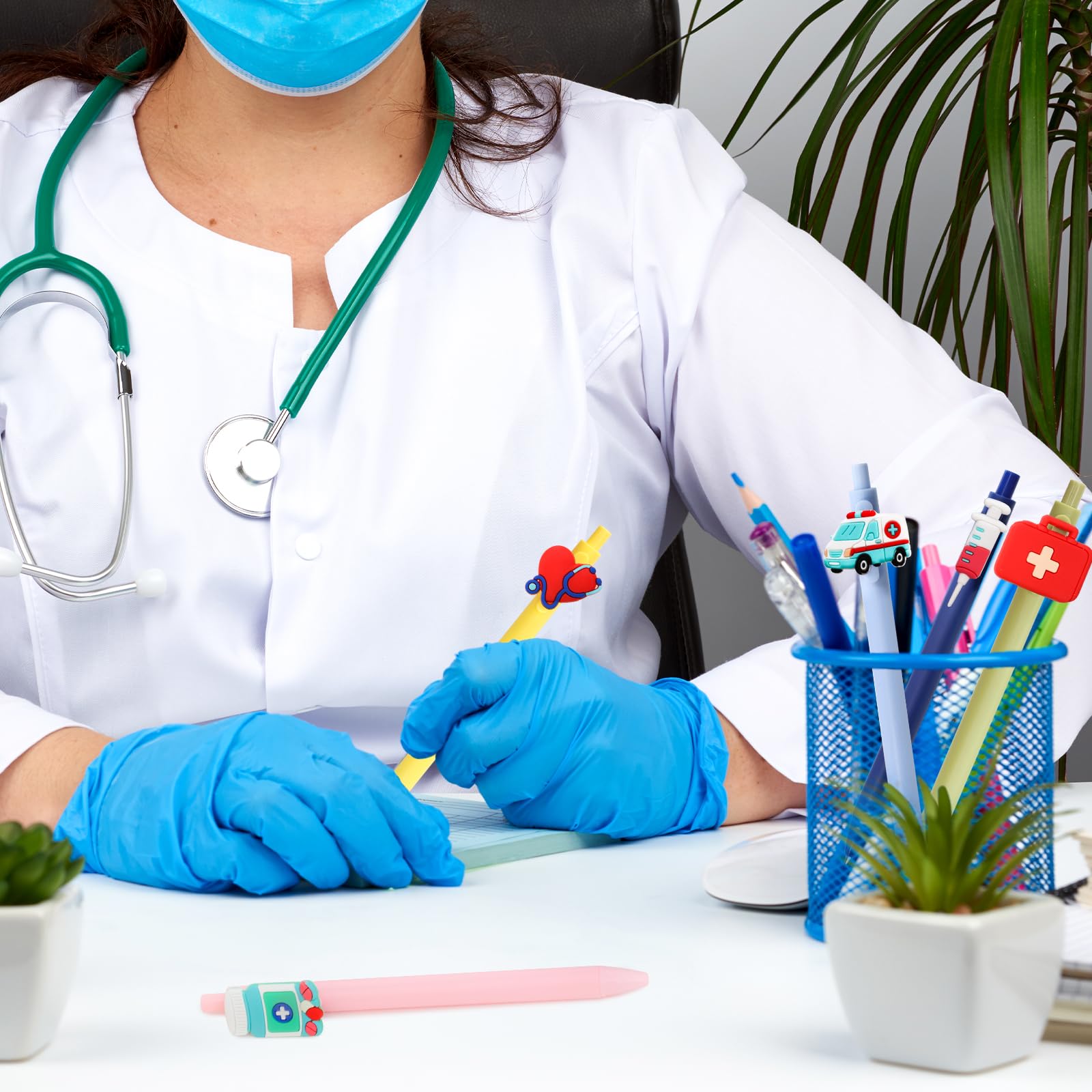 ceiba tree Nurses Pens Cute Black Ink Writing Pens Nurses Appreciation Funny Gifts for Doctors Medical Healthcare Workers Men Woman School Office Supplies - Image 8