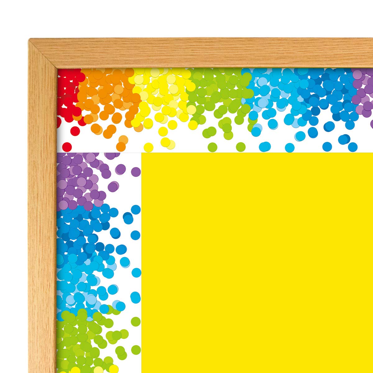 Ceiba Tree Rainbow Confetti Bulletin Board Borders Bright Ombre Colorful Straight Bulletin Board Trim for Back to School Whiteboard Chalkboard Classroom Decorations 36 Feet - Image 3