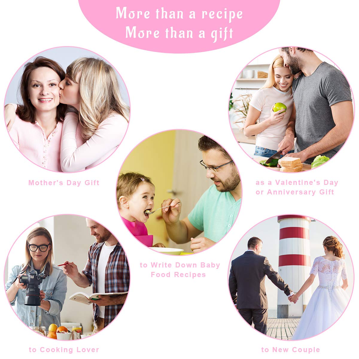 ceiba tree Recipe Book to Write in Your Own Recipes Family Blank Cookbook with Tabs Stickers 8.5 x 11 inch Gift Ideas for Wife Mom Women - Image 5