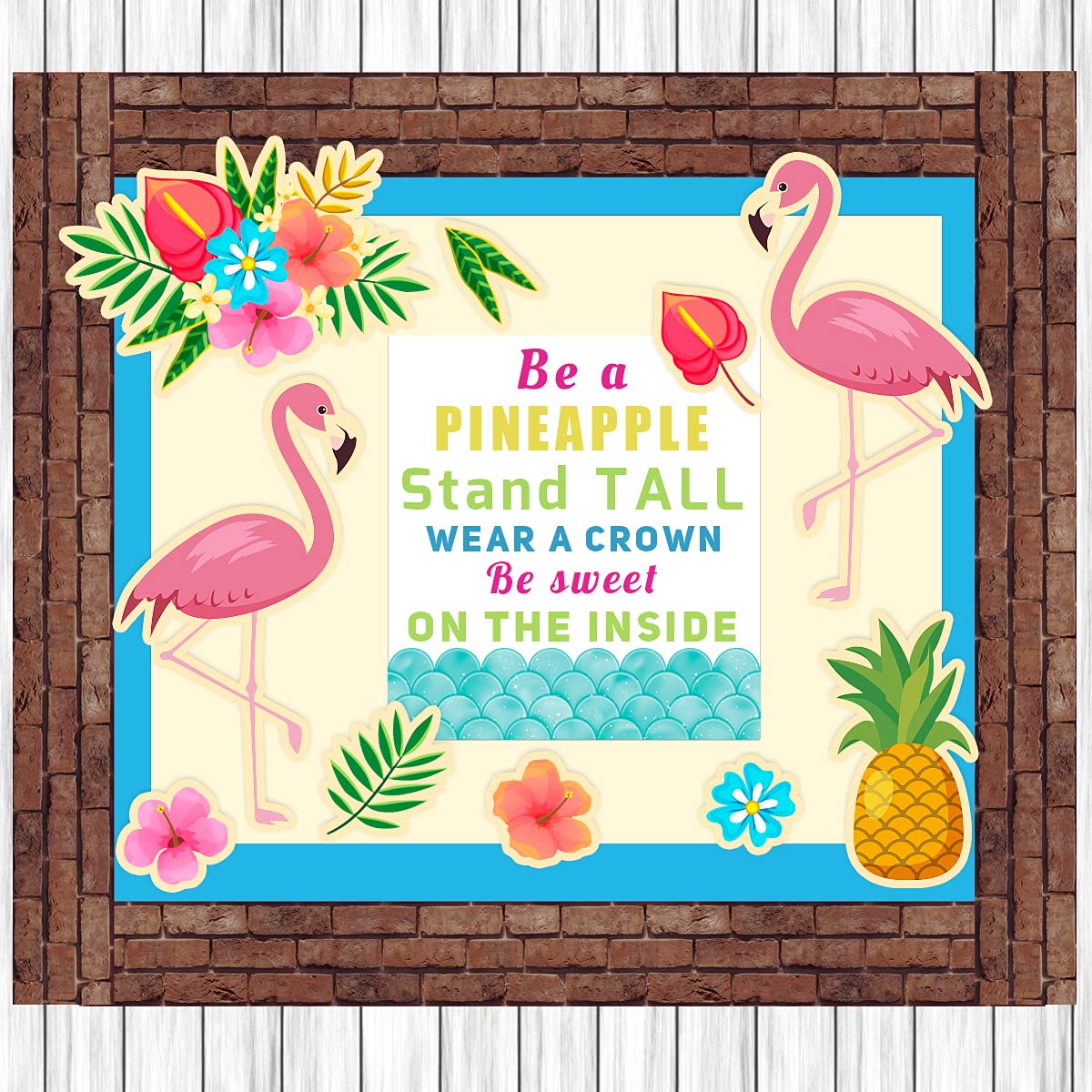 ceiba tree Red Brick Bulletin Board Border Straight Border Trim for Classroom Decoration 36 Feet - Image 5