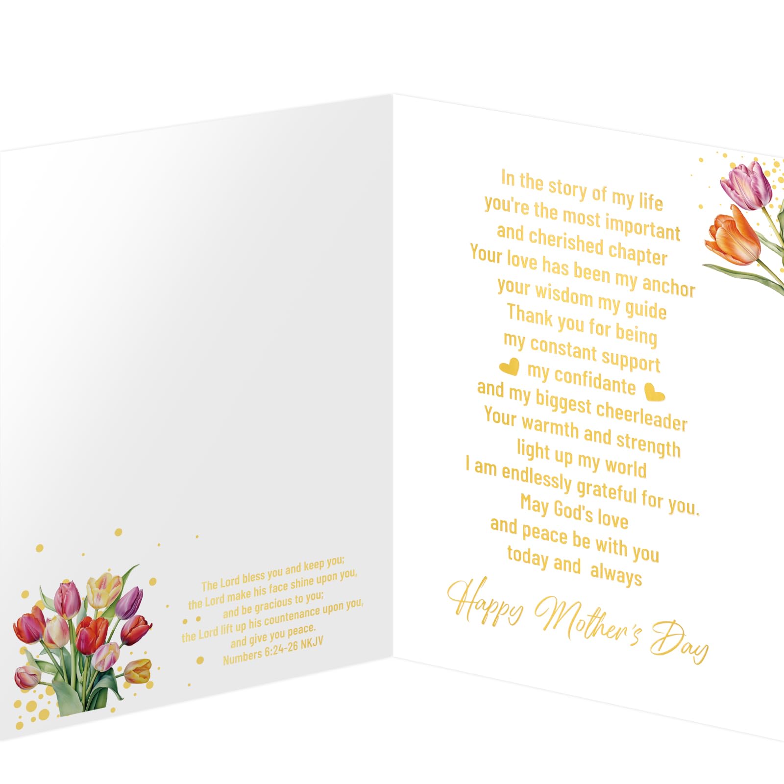 ceiba tree Religious Happy Mothers Day Card Christian Mother's Day for Mom 5x7 in with Envelope Message Inside - Image 3