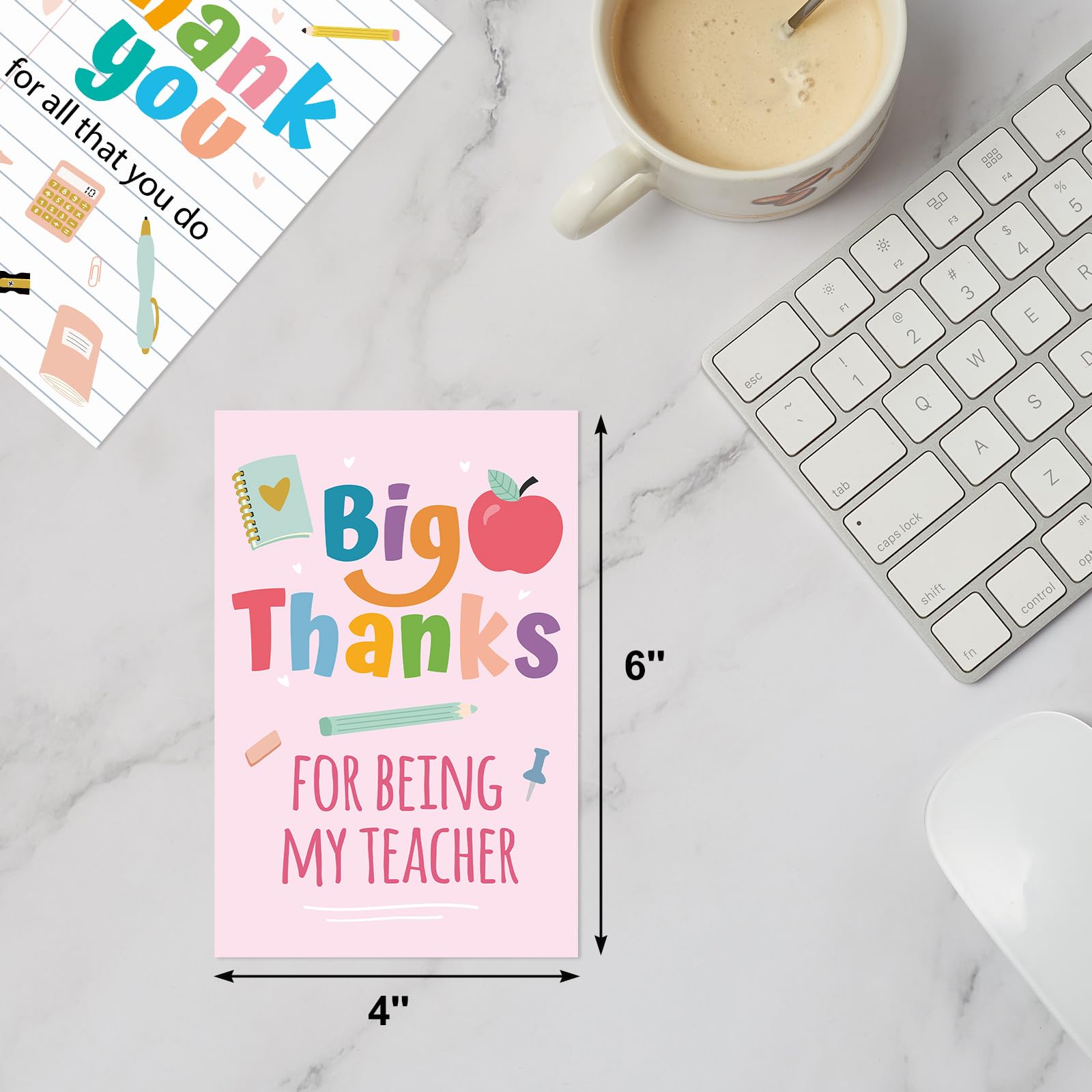 ceiba tree Teacher Appreciation Cards Thank You Cards with Envelopes and Stickers Bulk Assortment for Teacher Appreciation Week Graduation End of the Year Supplies - Image 3