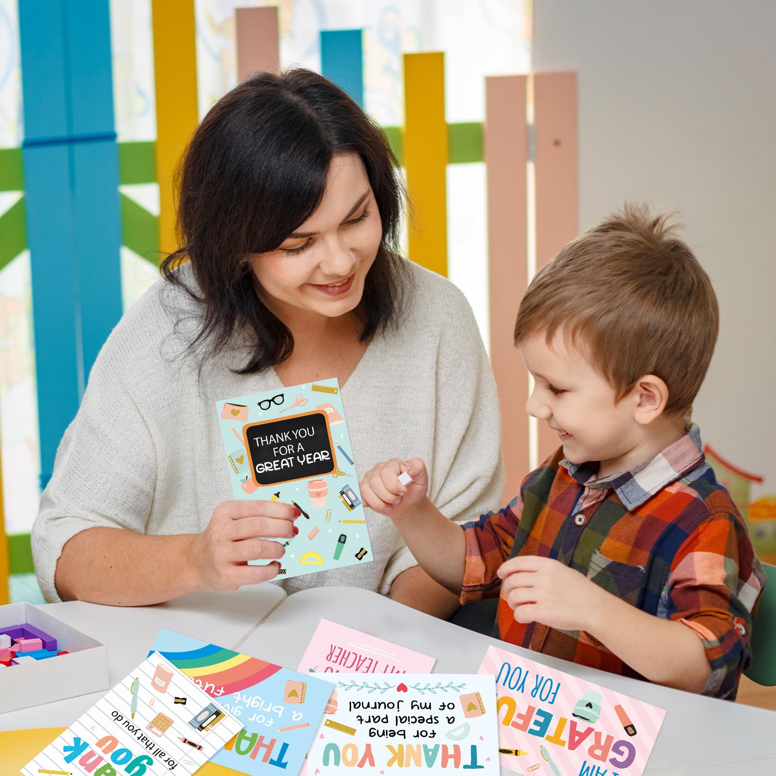 ceiba tree Teacher Appreciation Cards Thank You Cards with Envelopes and Stickers Bulk Assortment for Teacher Appreciation Week Graduation End of the Year Supplies - Image 6