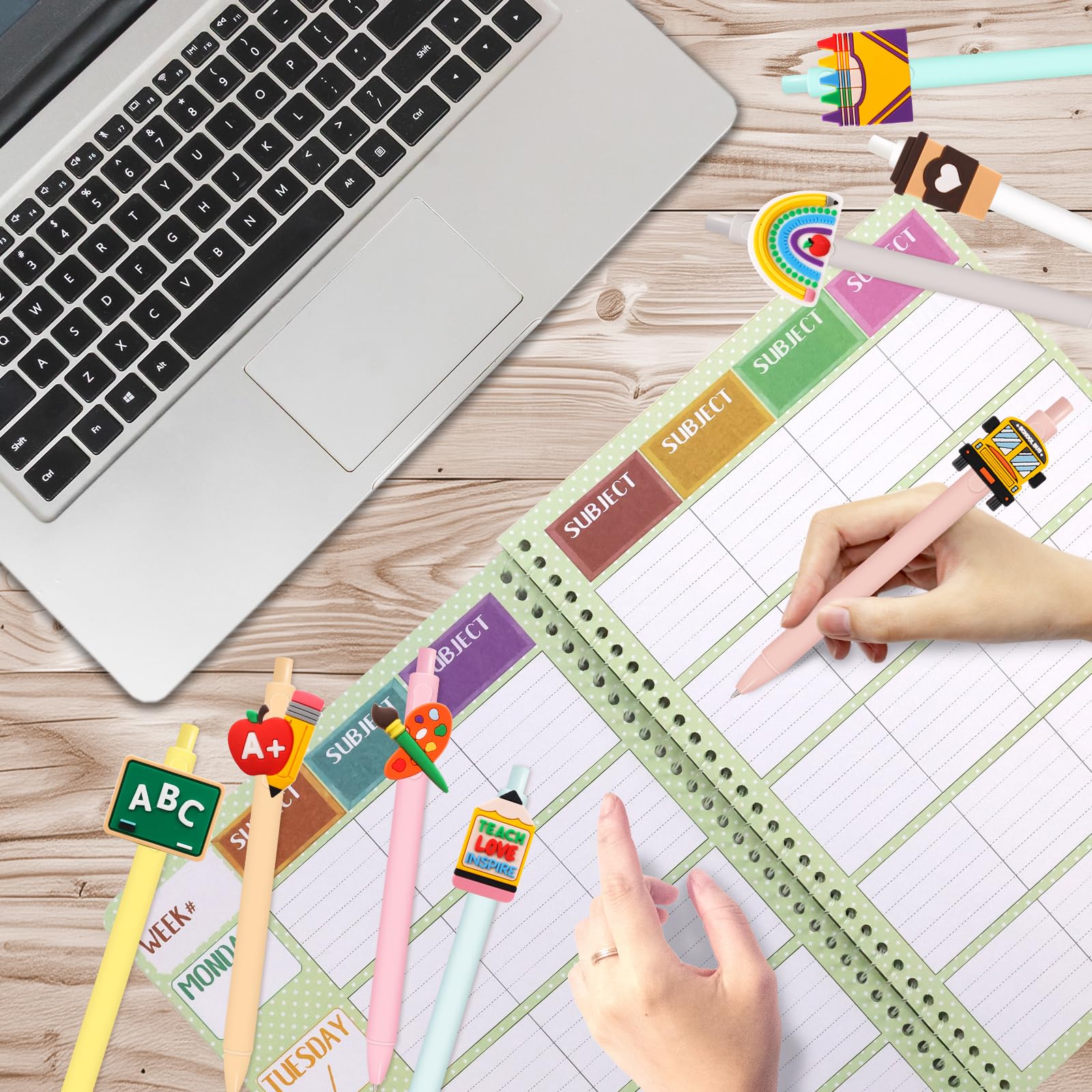 ceiba tree Teacher Pens Cute Black Ink Writing Pens End of Year Funny Appreciation Gifts Teach Love Inspire for Men Woman School Office Supplies - Image 7