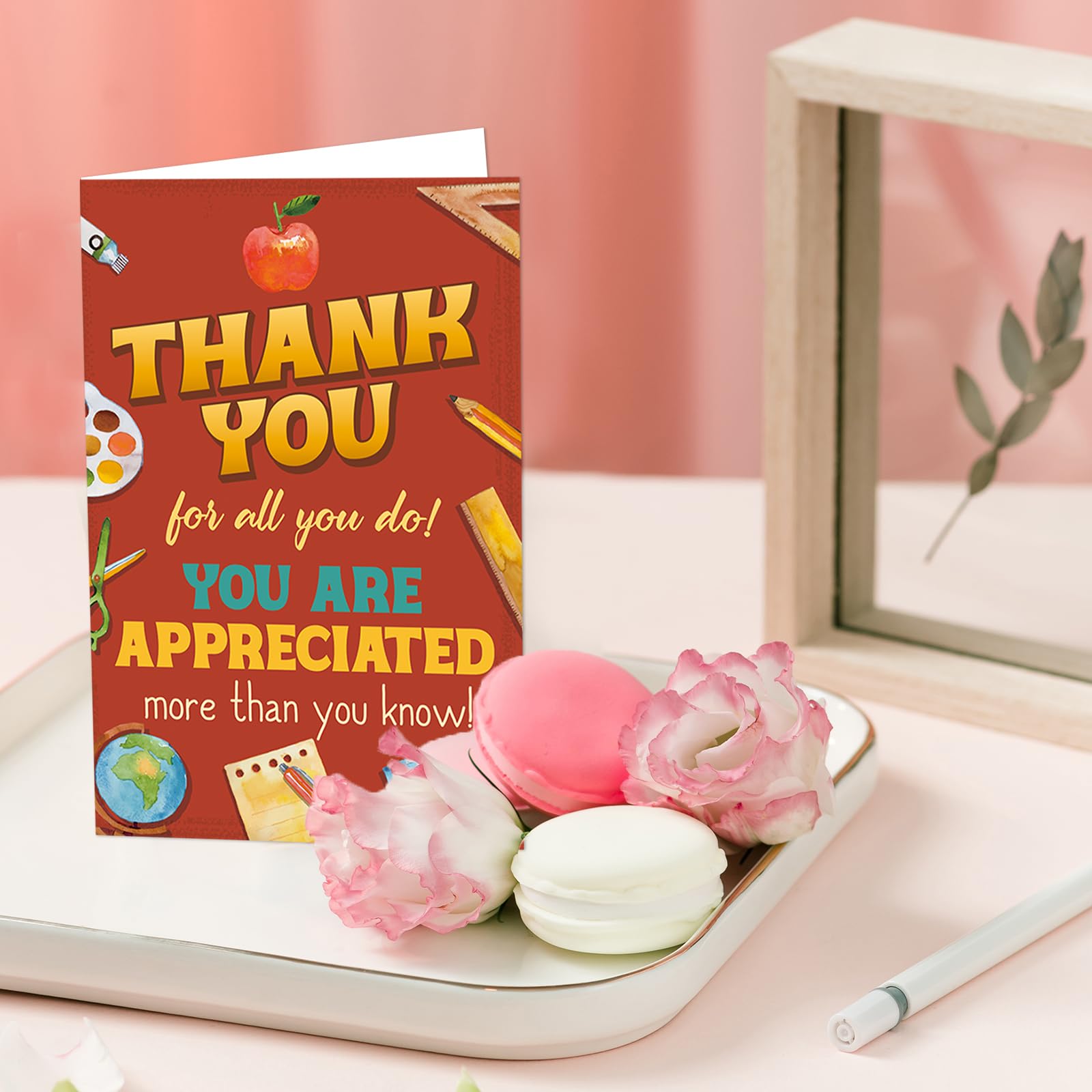 ceiba tree Vintage Teacher Appreciation Cards 24Pcs Teacher Thank You Cards Bulk with Envelope for Men Woman Appreciation Week Graduation End of the Year School Gifts Supplies - Image 8