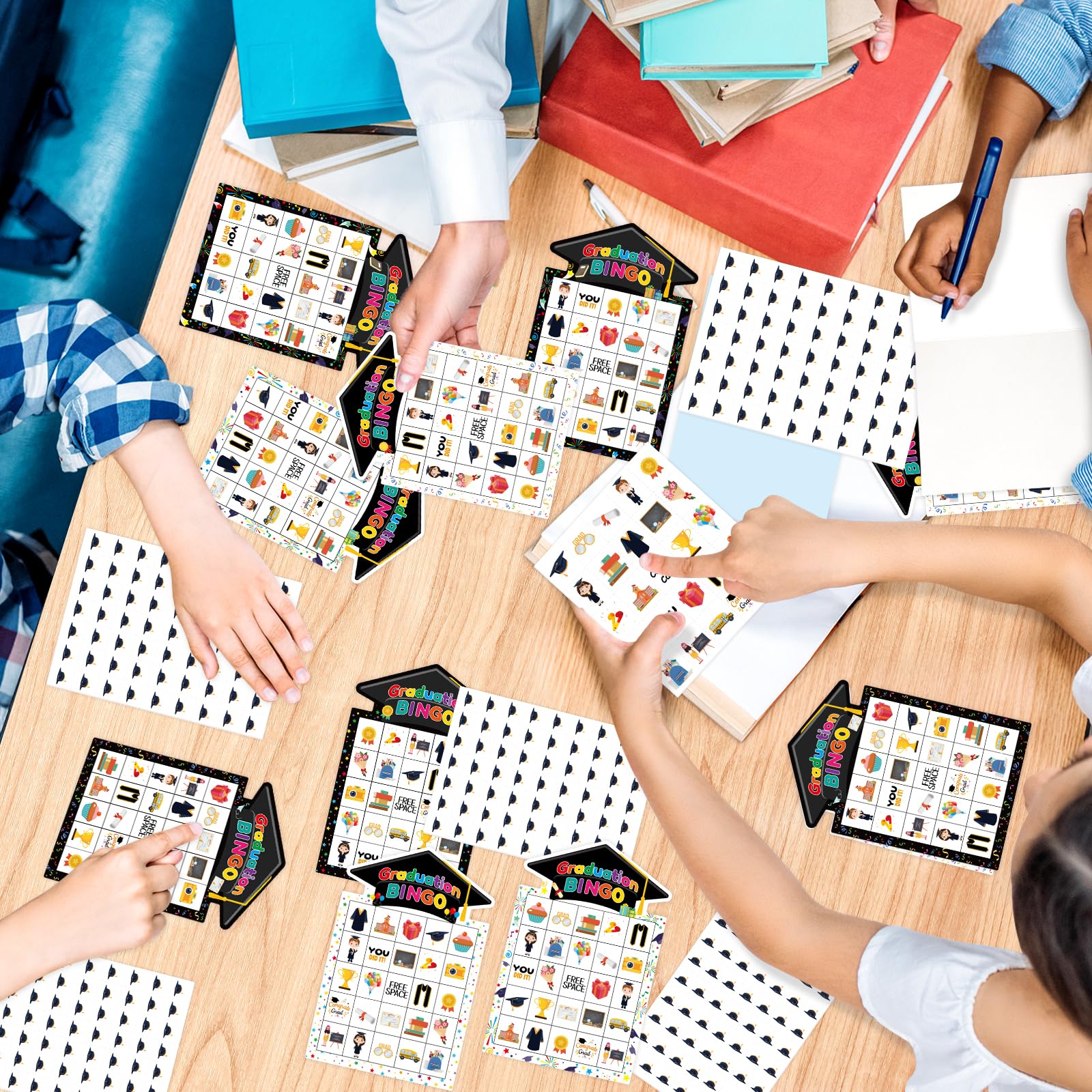 Graduation Bingo Games Cards Congrats Grad Game for 24 Players Class of 2026 Family Bingo for Boys Girls Kids Adults Classroom Activities Kindergarten Preschool High School College Party Supplies - Image 6
