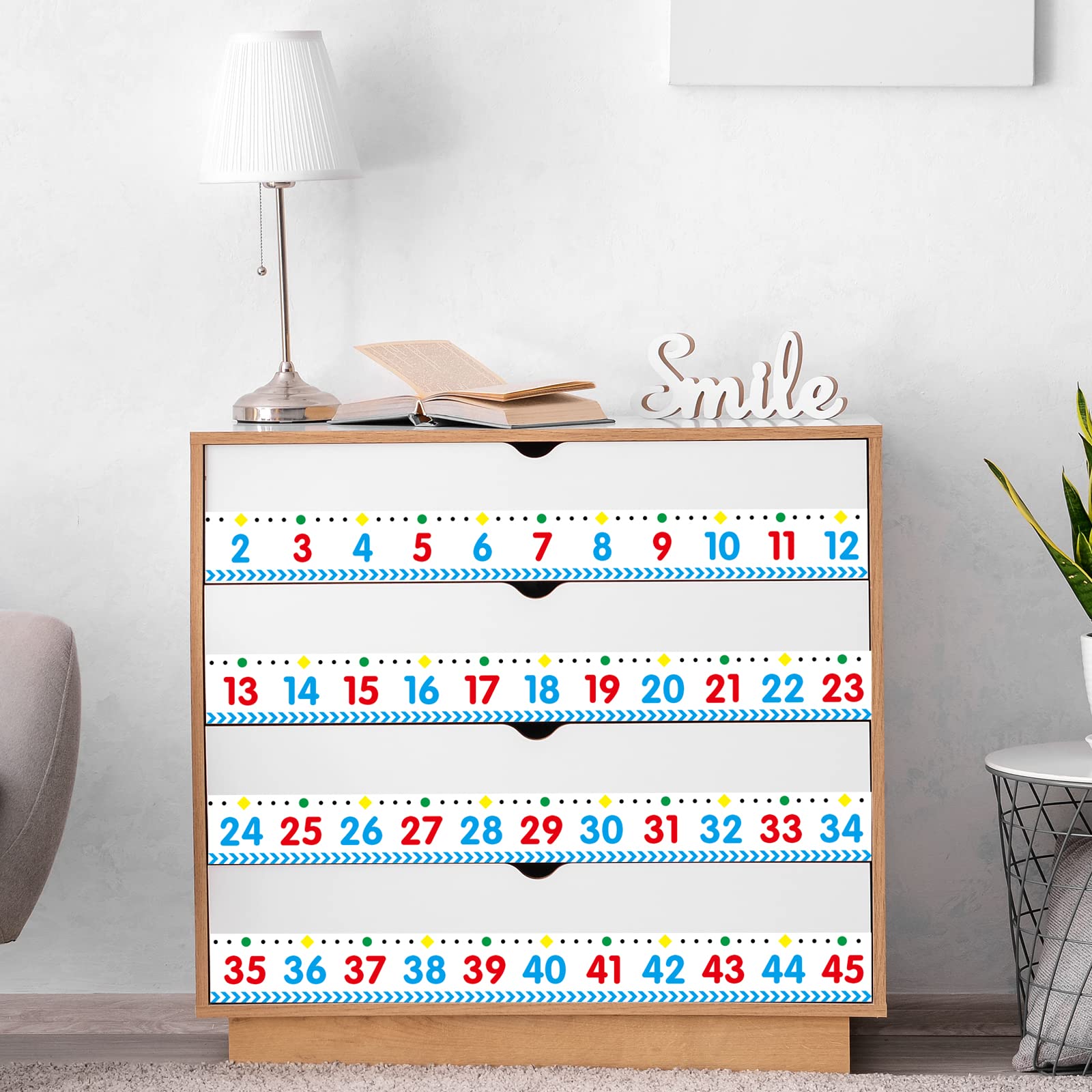 Number Line for Classroom Wall Number Line Bulletin Board Border -20 to 100 Straight Border Trim Back to School Decorations Math Class Teacher Supplies - Image 8